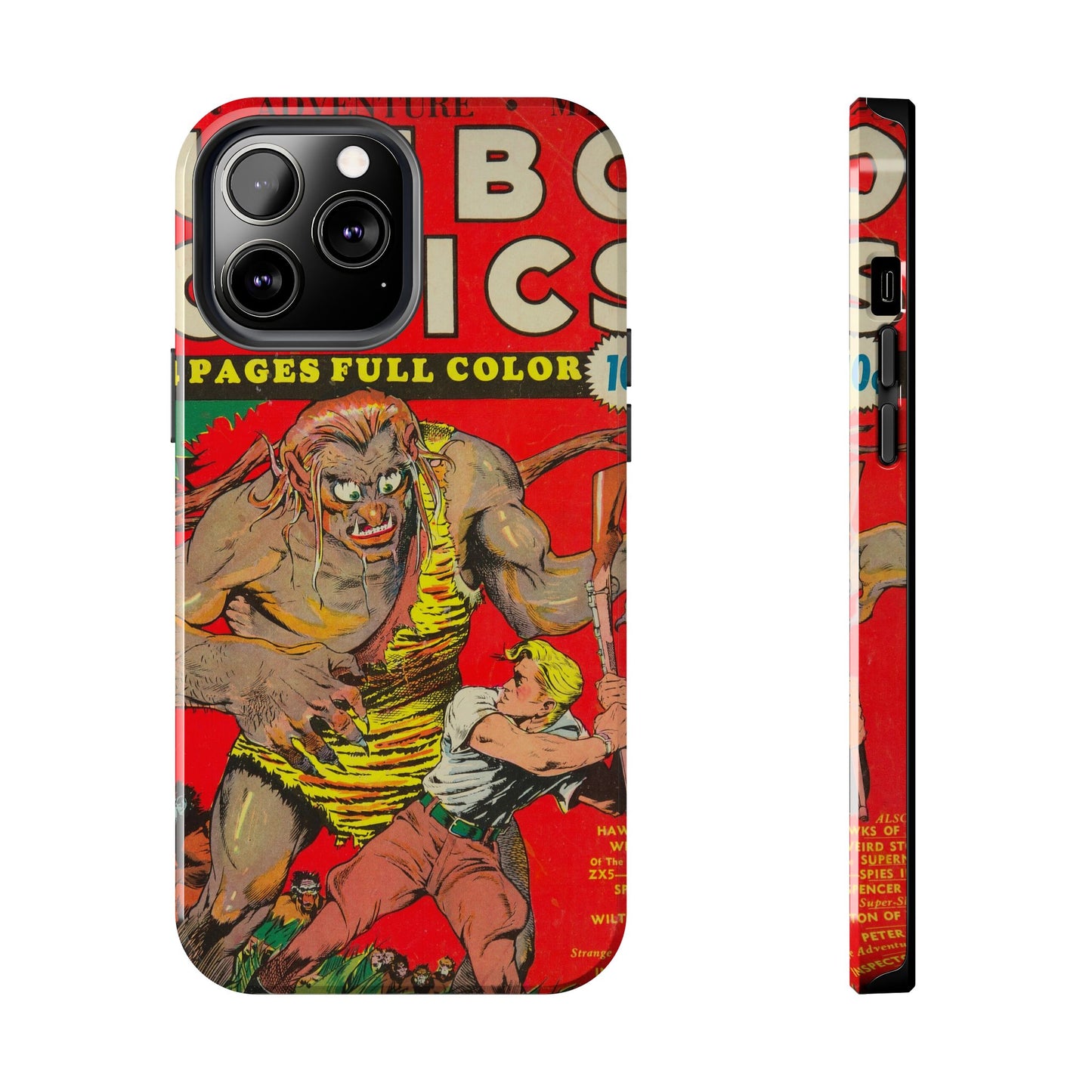 Vintage-Inspired Comic Book Tough Phone Cases - Old School Male 