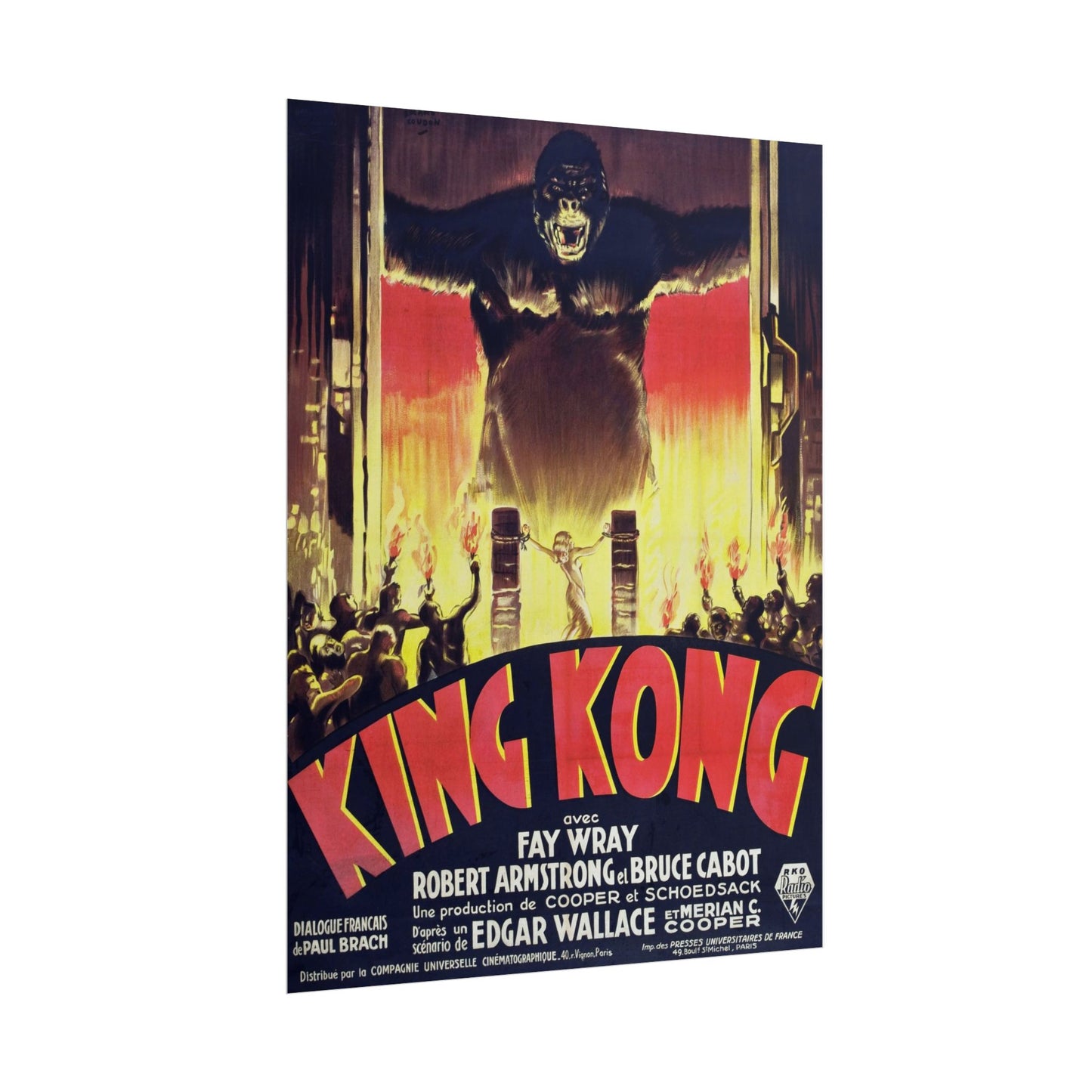 Poster Vintage King Kong French Movie Poster