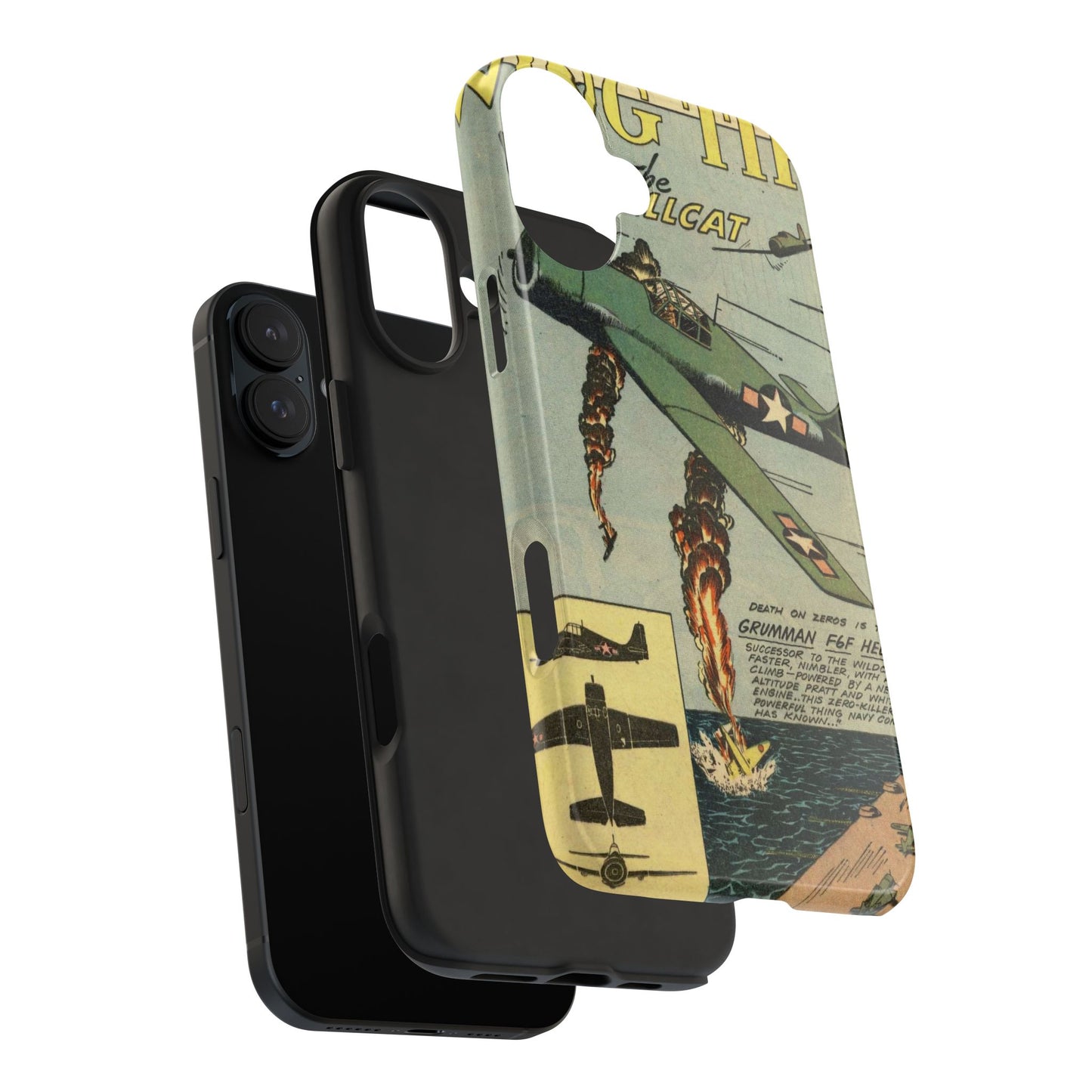 Retro Wings Comic Page Tough Phone Cases