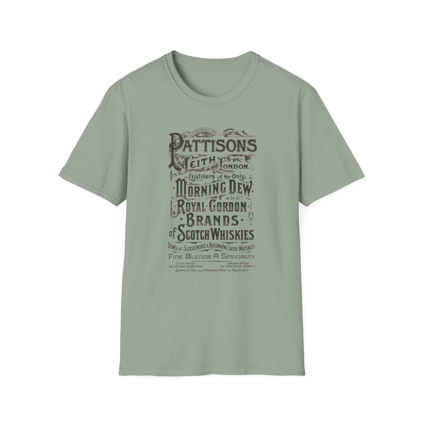 Pattison's Whiskey Graphic T-Shirt - Unisex Vintage Style Tee for Whiskey Lovers