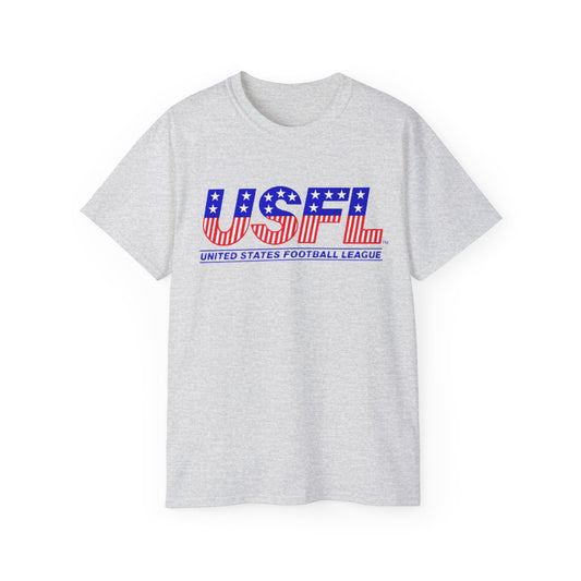 USFL Logo Unisex Ultra Cotton Tee - Old School Male 