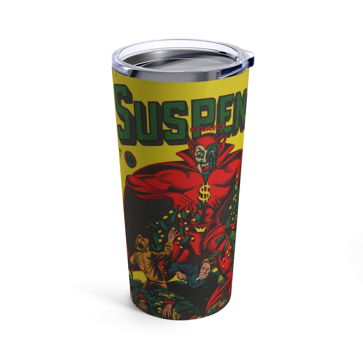 Vintage Thriller Comics Insulated Tumbler 20oz - Old School Male 