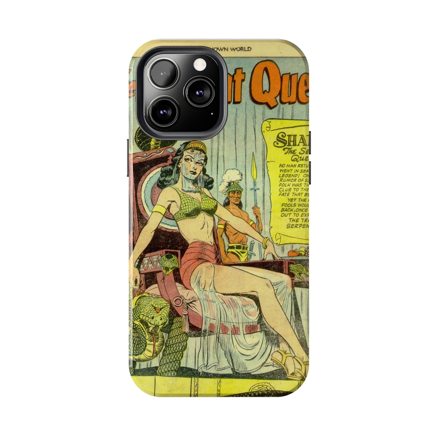 Vintage Serpent Queen Fantasy Comic Phone Case - Old School Male 