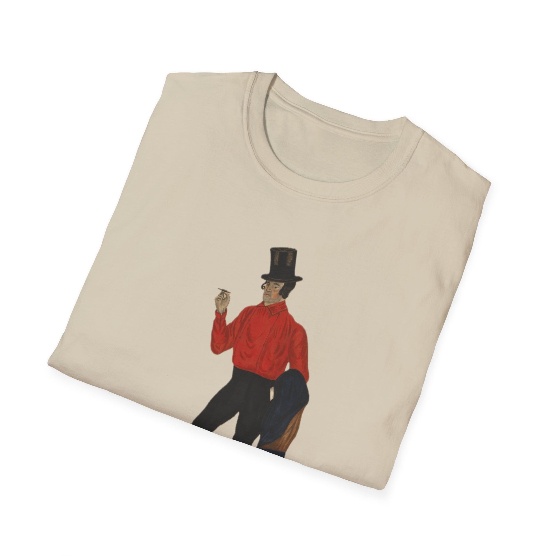 Retro Top Hat Gentleman's Unisex Tee - Old School Male 