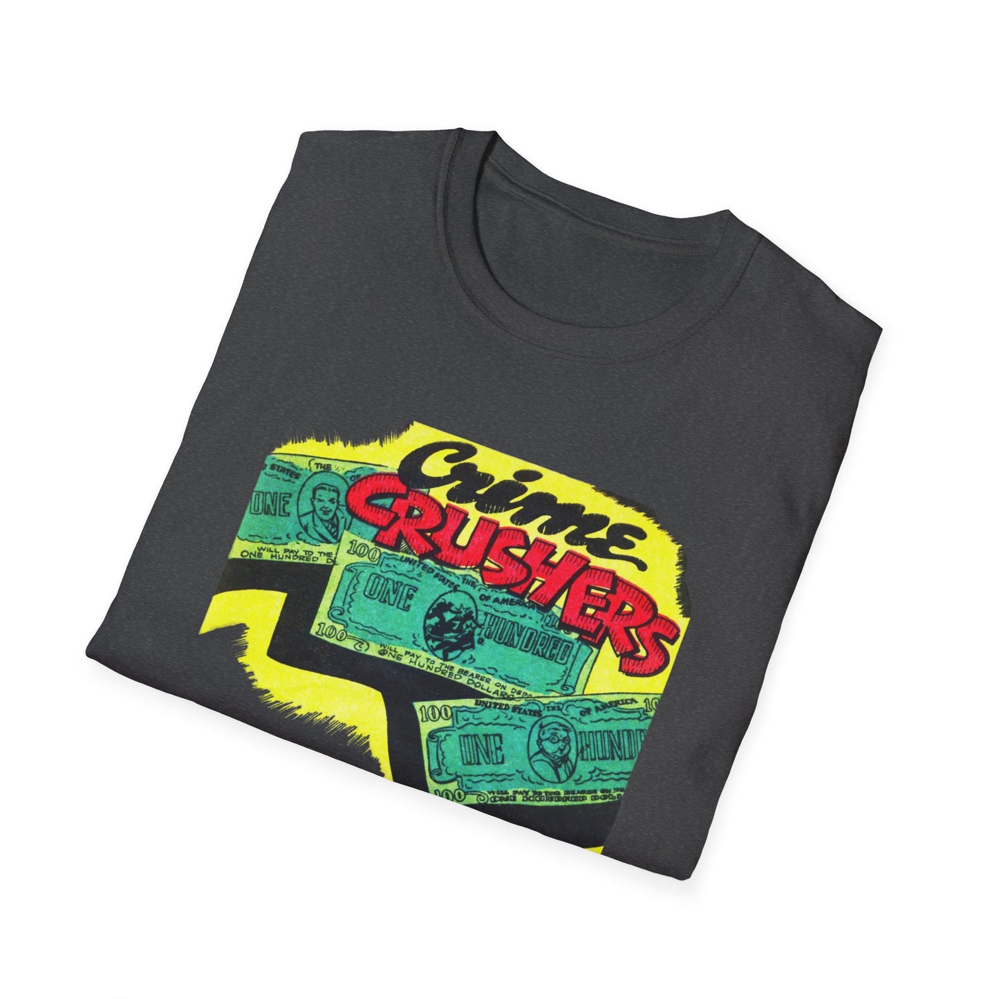 Retro Crime Crushers True Crime T-Shirt - Vintage Style Tee for Mystery Lovers