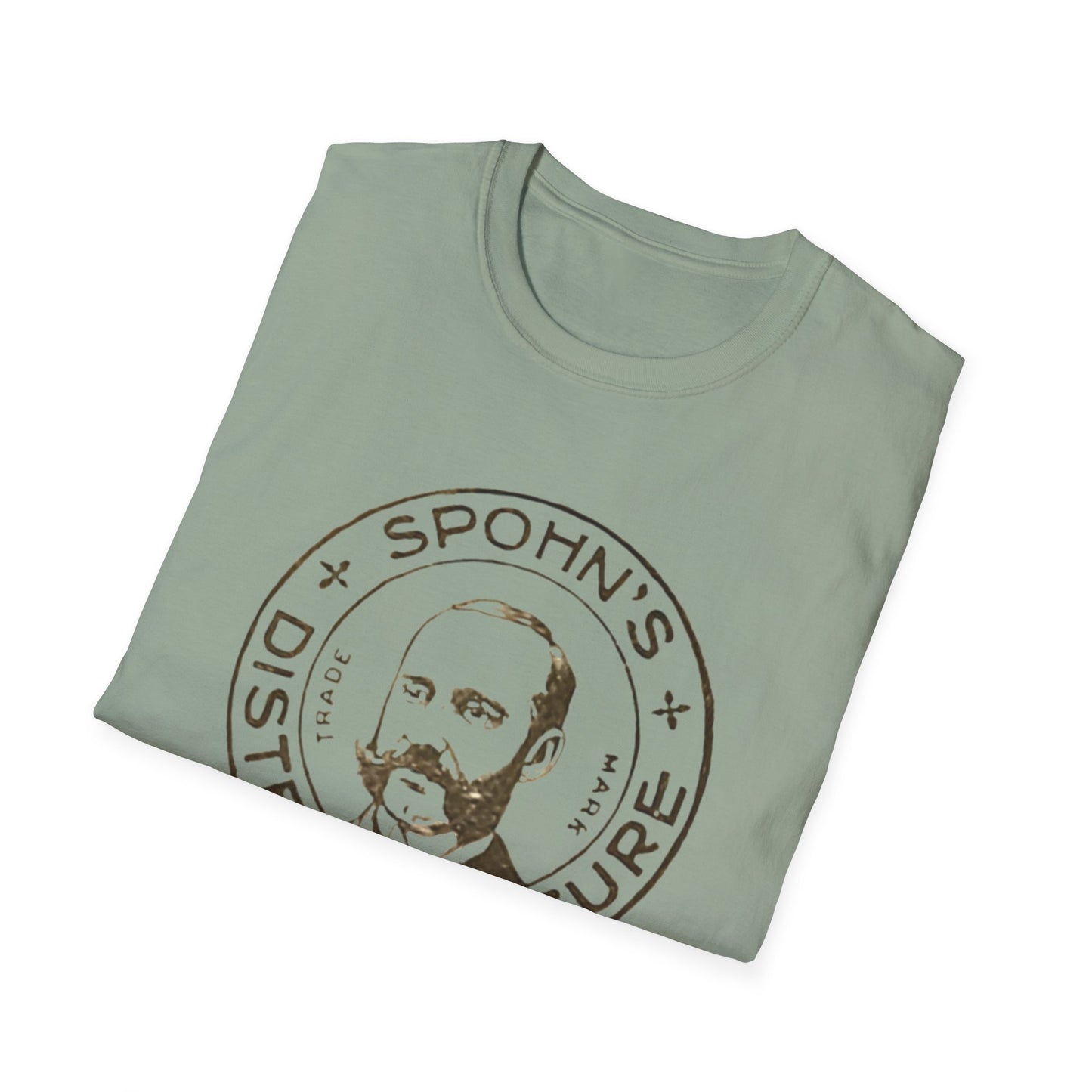 Retro Spohn's Distemper Cure Logo Unisex Soft Cotton Tee