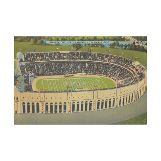 Aerial Canvas Art - Ohio State University Stadium Print