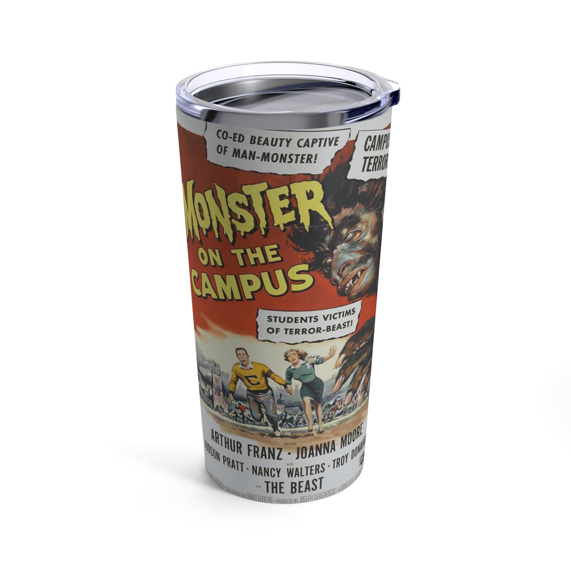 Vintage Monster on the Campus 20oz Insulated Tumbler - Old School Male 