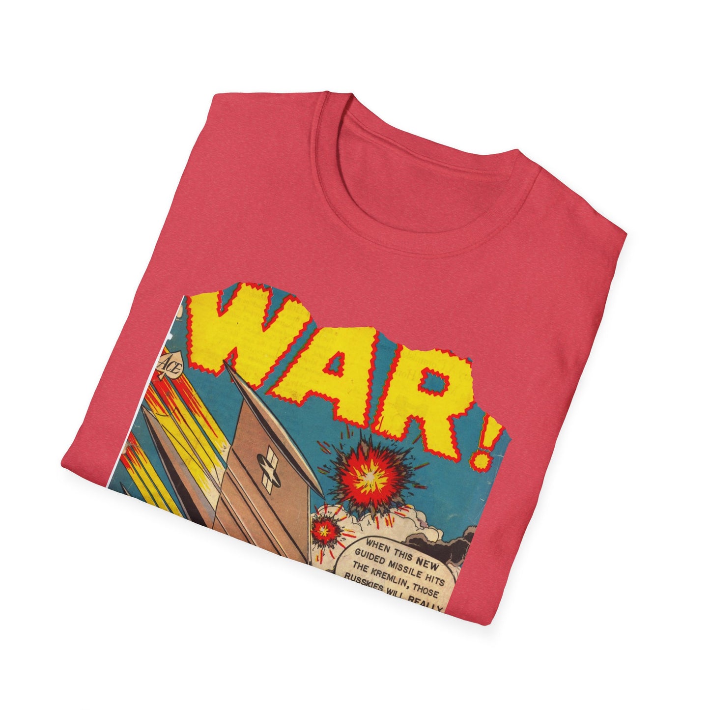 Vintage Comic Book Art Unisex Softstyle Tee