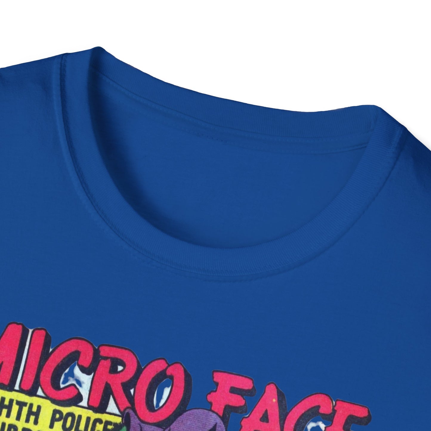 Retro Micro Face Comic Character T-Shirt - Fun Unisex Tee Made With 100% Cotton