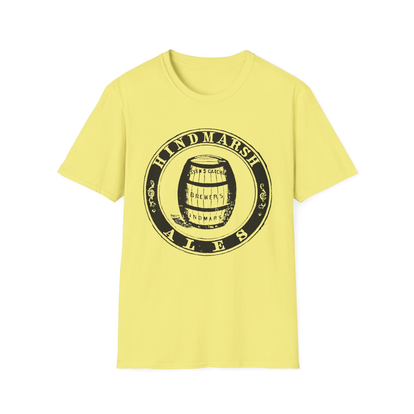 Vintage Hindmarsh Ales Unisex T-Shirt - 100% Cotton Softstyle Tee for Beer Lovers