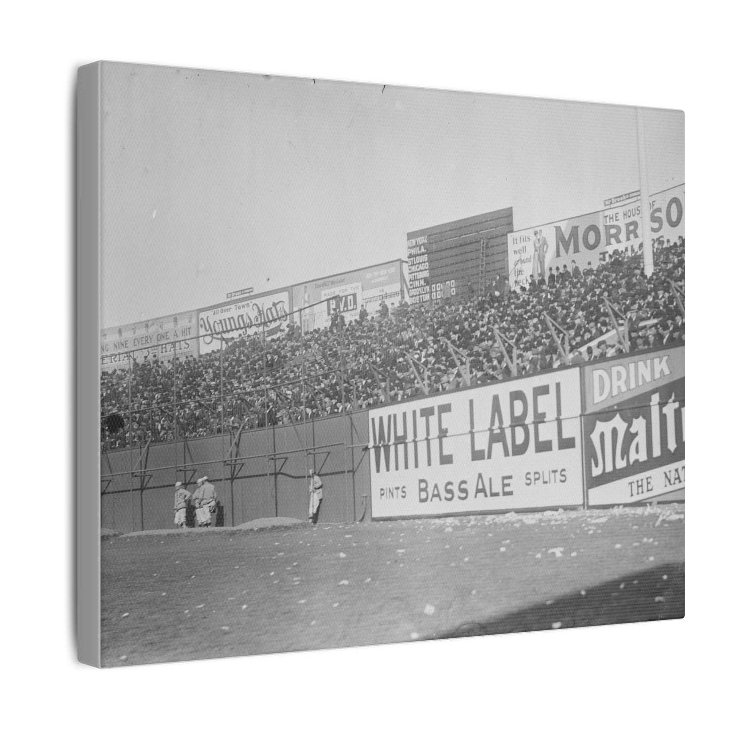 Vintage Bleachers at the Polo Grounds in NYC Canvas Print