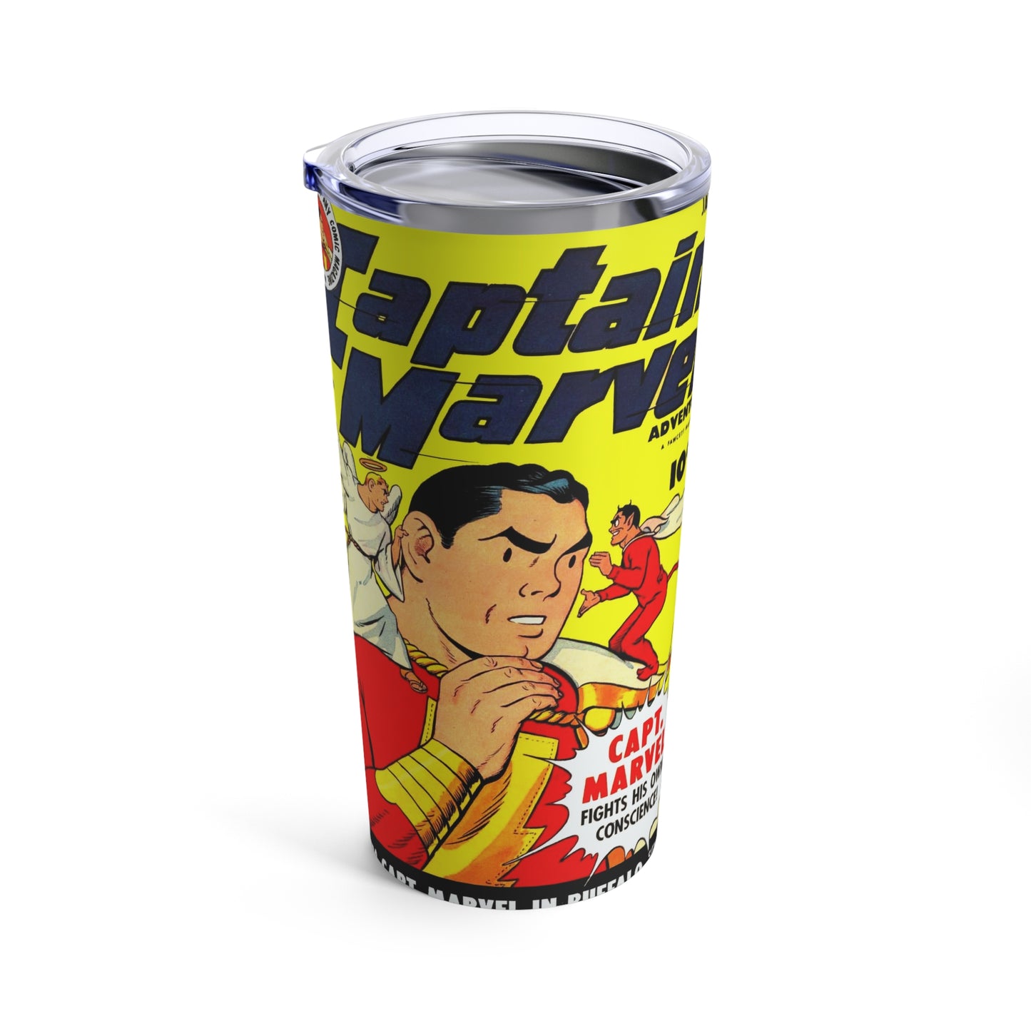 Vintage Captain Marvel Insulated Tumbler 20oz