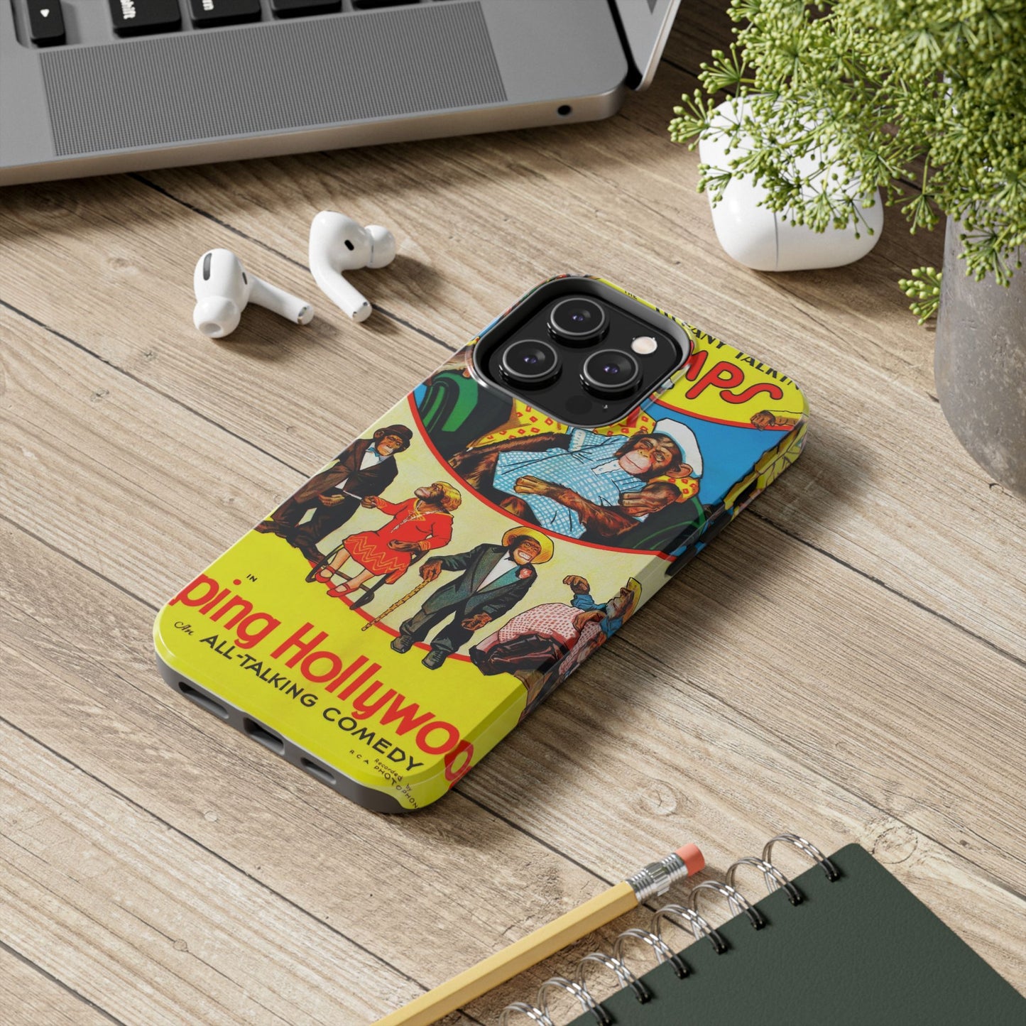 Humorous Chimpanzee-Themed Durable Phone Cases