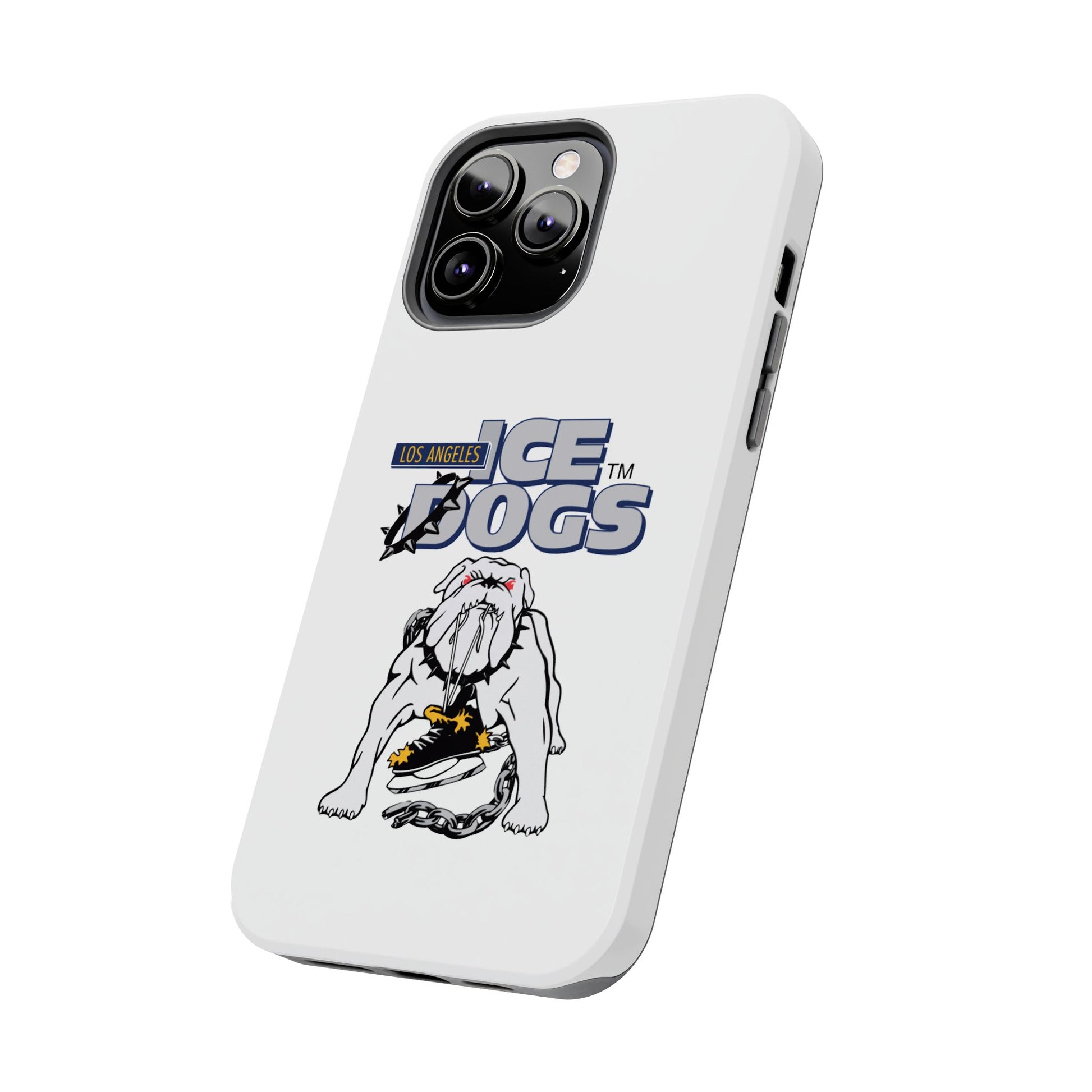 Vintage Los Angeles Ice Dogs Hockey Team Logo Durable Phone Cases - Old School Male 