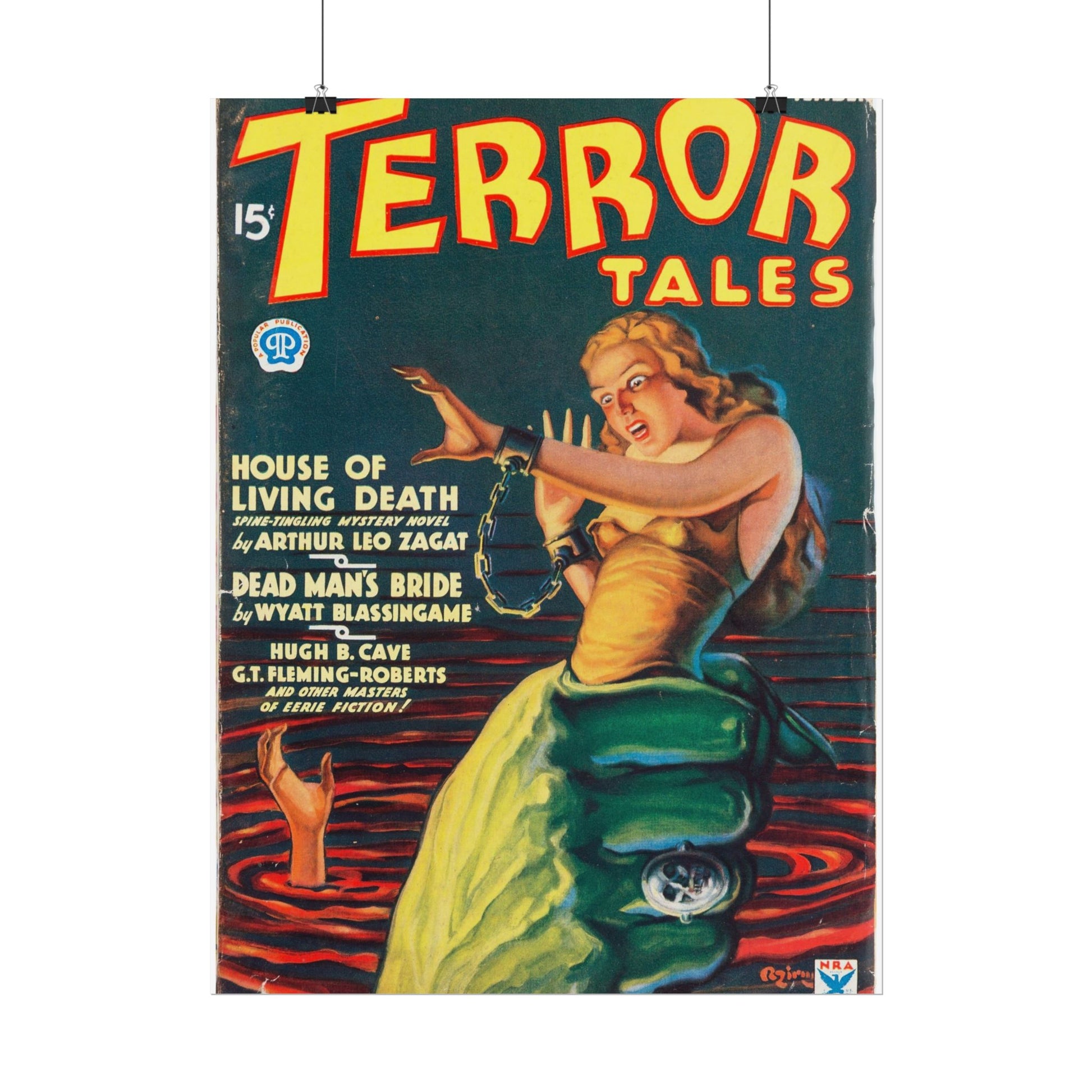 Retro Terror Tales Rolled Posters - Old School Male 