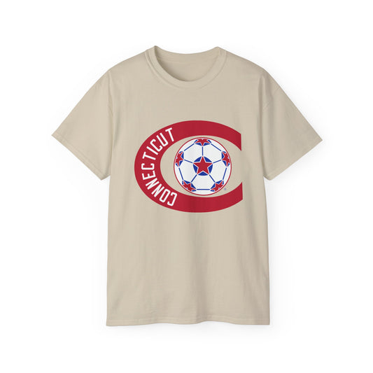 Connecticut Bicentennials NASL Retro Logo Unisex Ultra Cotton Tee - Old School Male 