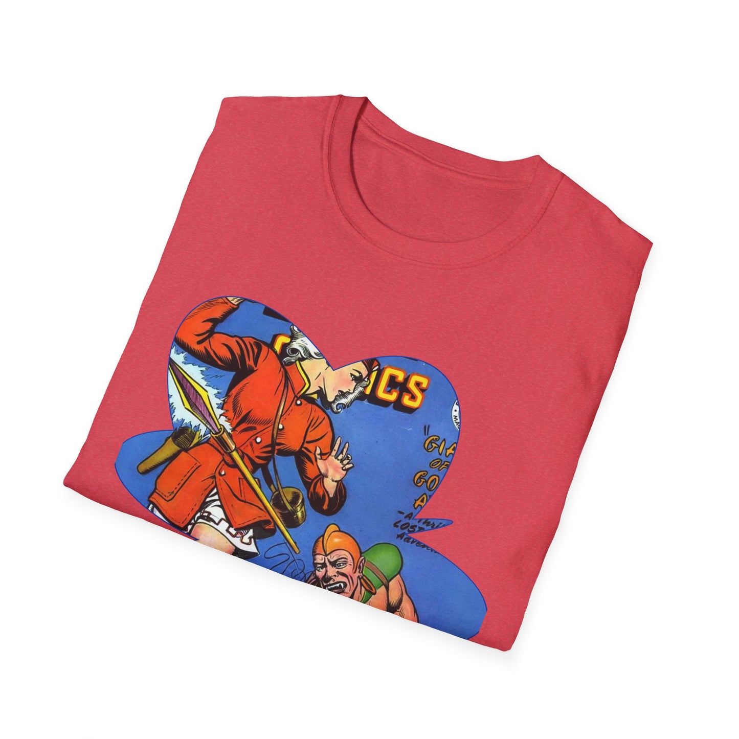 Vintage Comic Book Cover Unisex Softstyle Tee