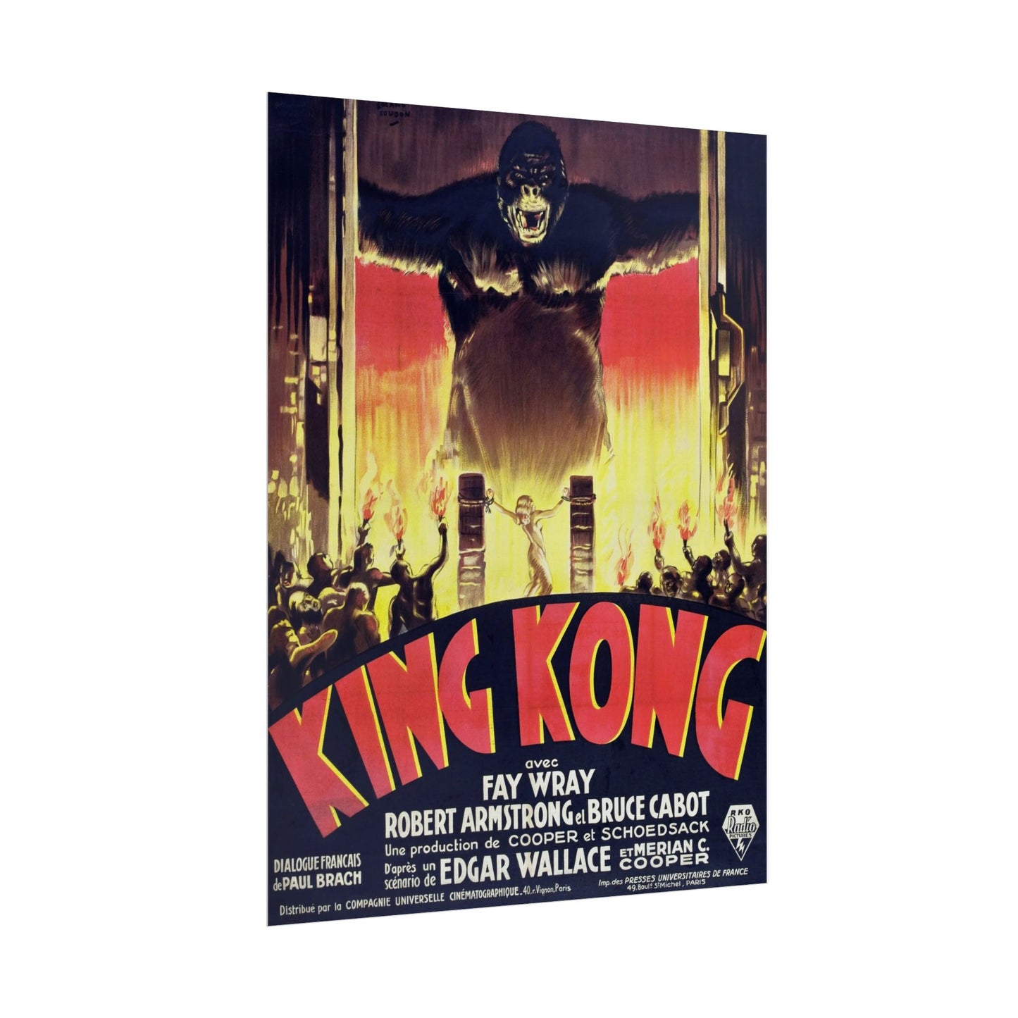 Poster Vintage King Kong French Movie Poster