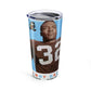 Vintage Jim Brown NFL Legend Insulated Tumbler 20oz - Old School Male 