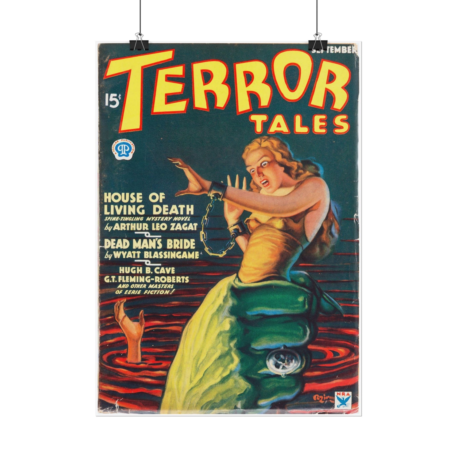 Retro Terror Tales Rolled Posters - Old School Male 