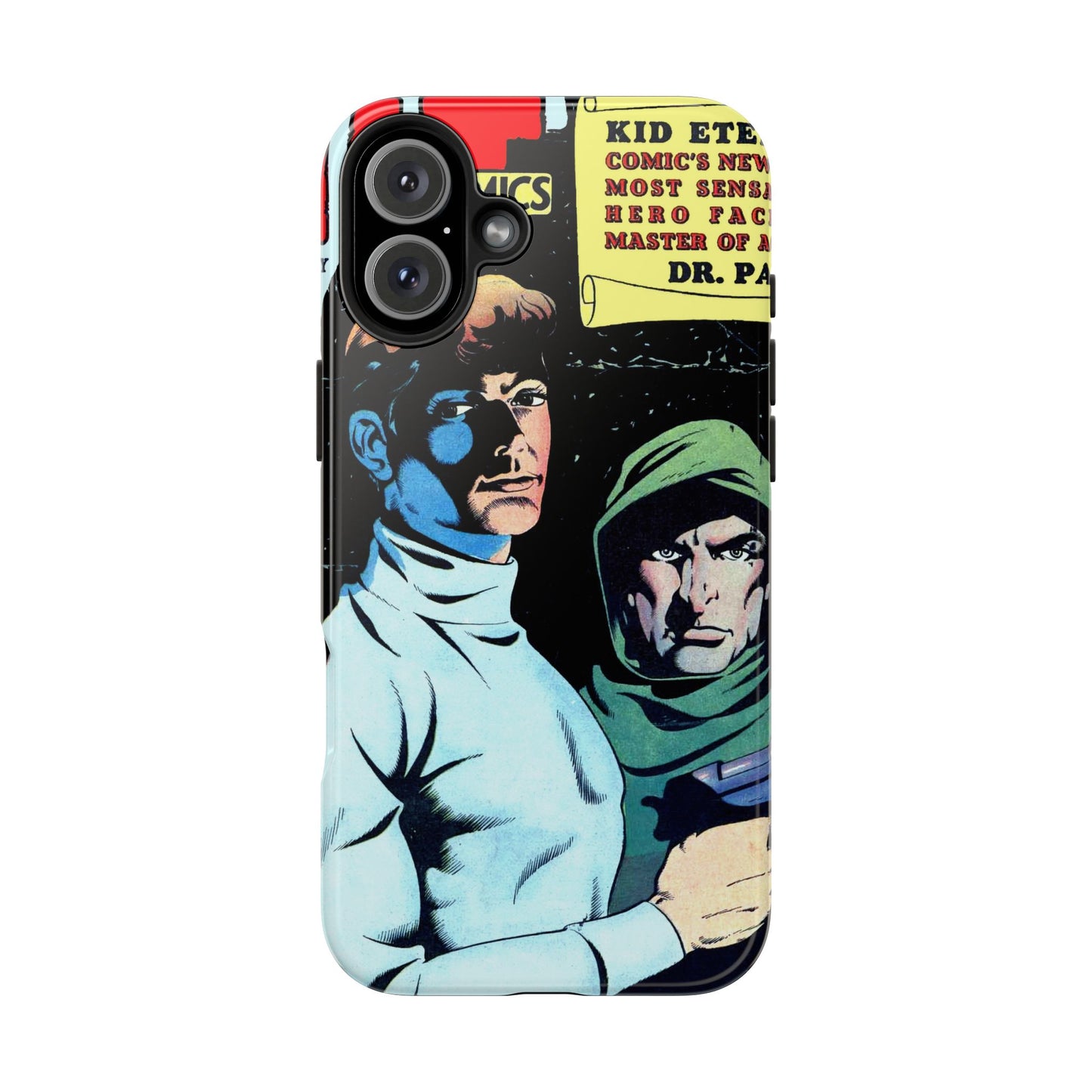 Vintage Comic Book Cover Durable Phone Cases - Old School Male 