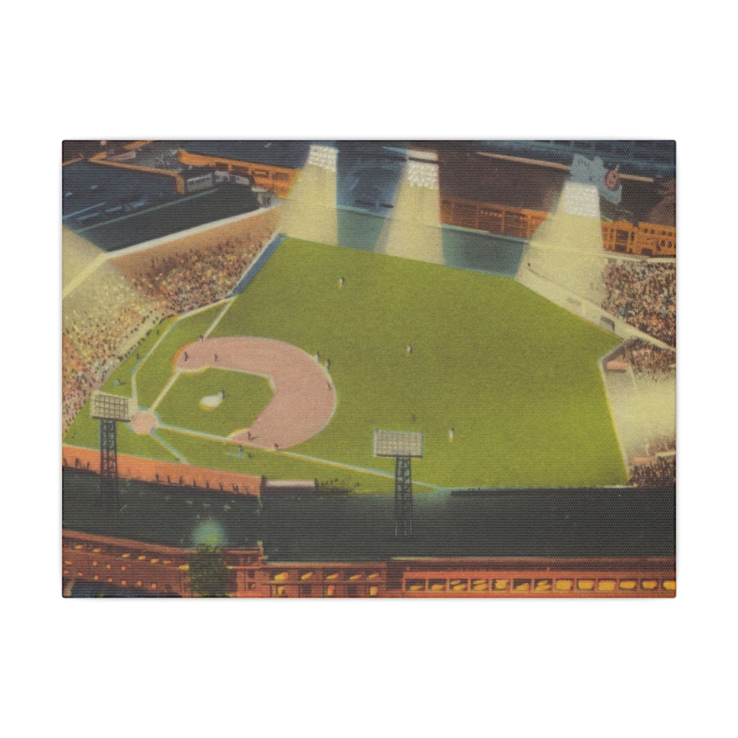 Vintage Fenway Park Canvas Art Print