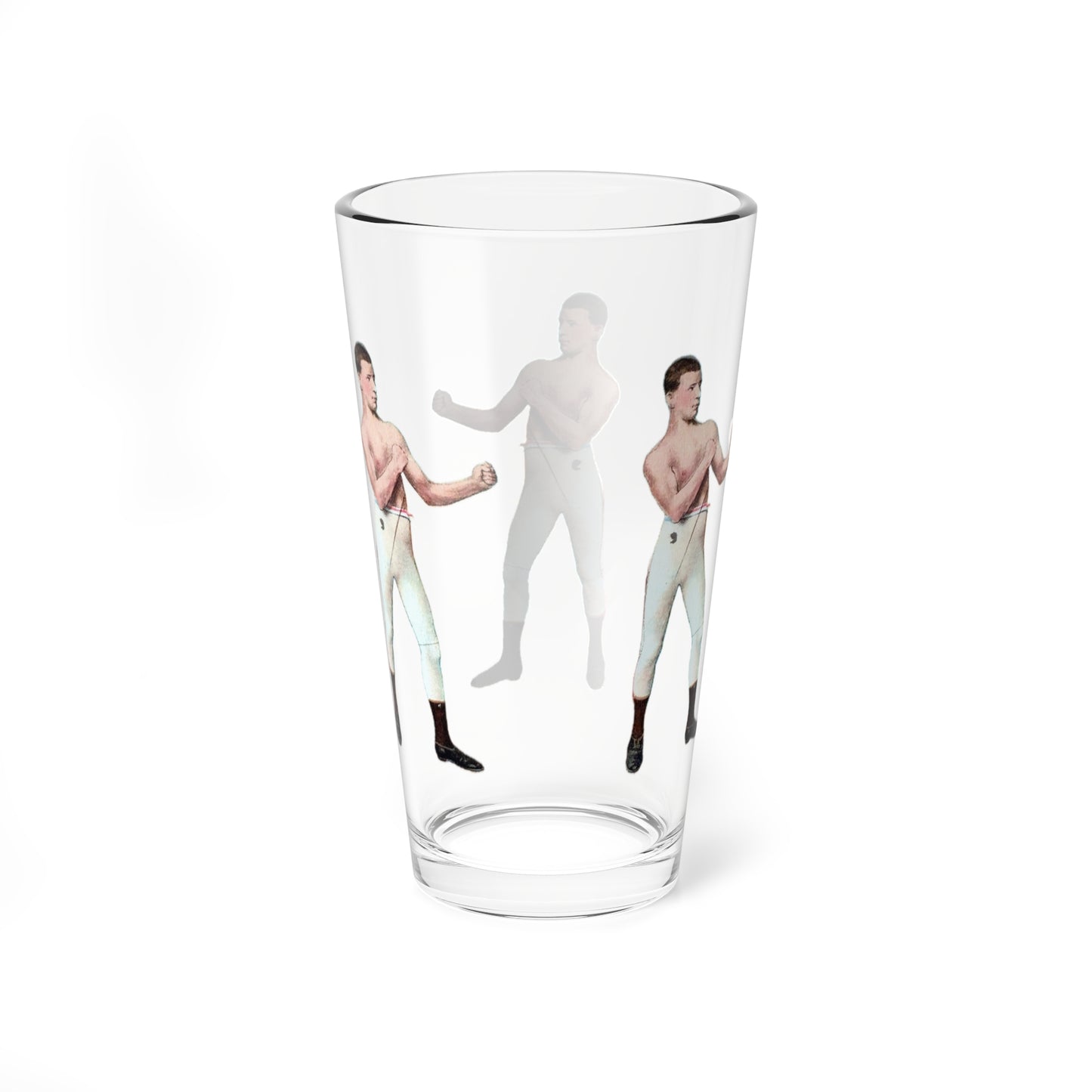 Retro Boxing Champion Pint Glass