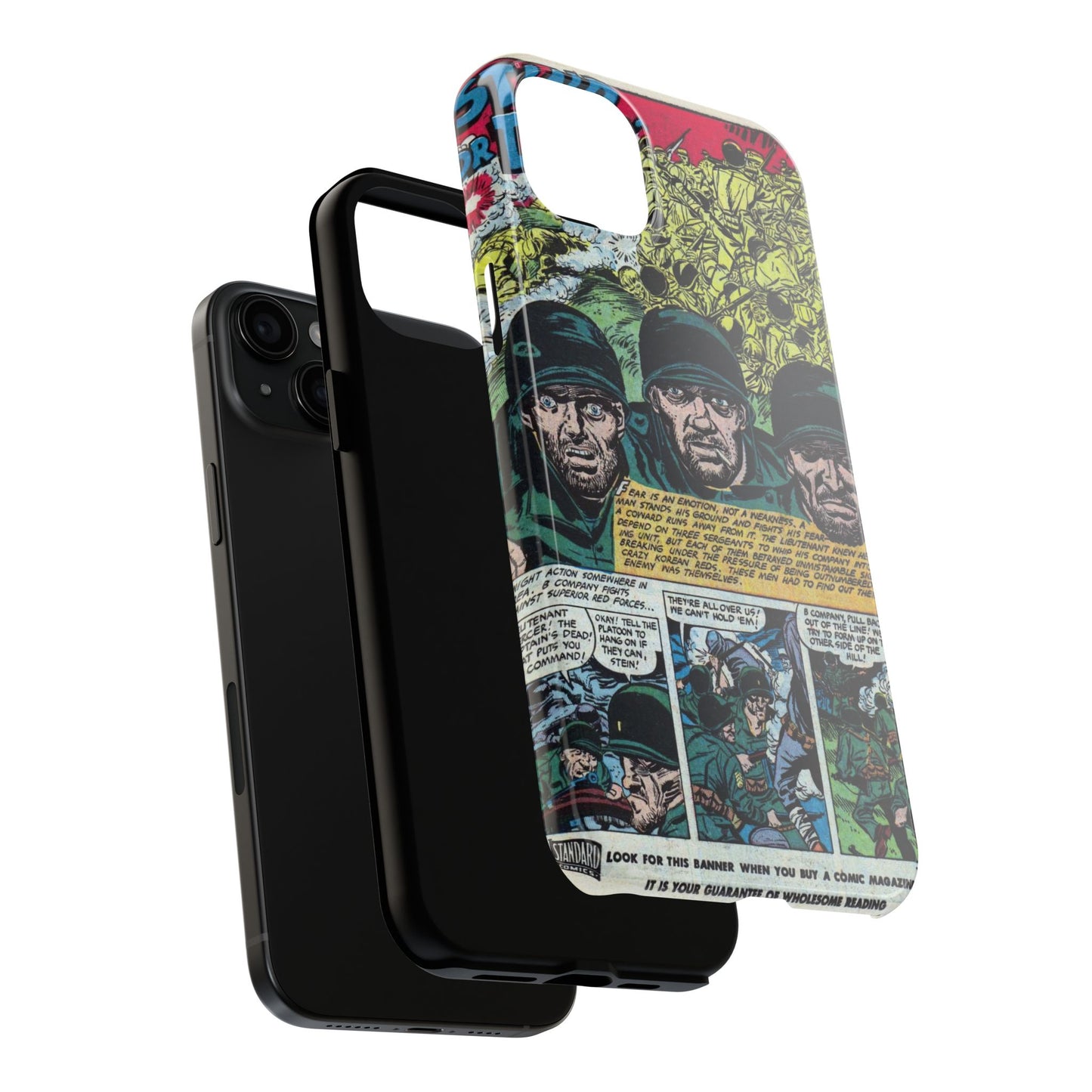 Vintage Military Comic-Inspired Phone Case