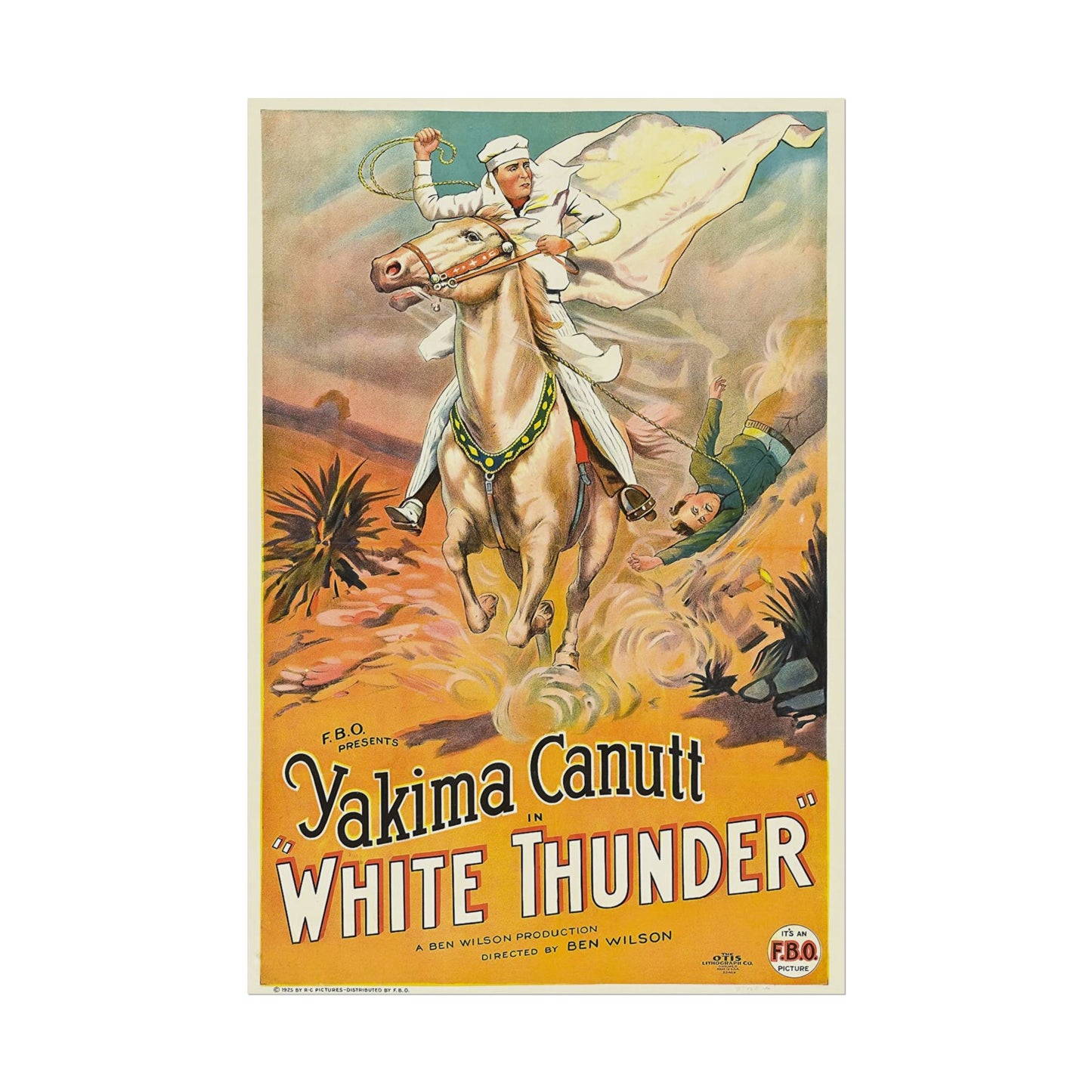 Poster Print - Classic Film White Thunder Starring Yakima Canutt Movie Poster