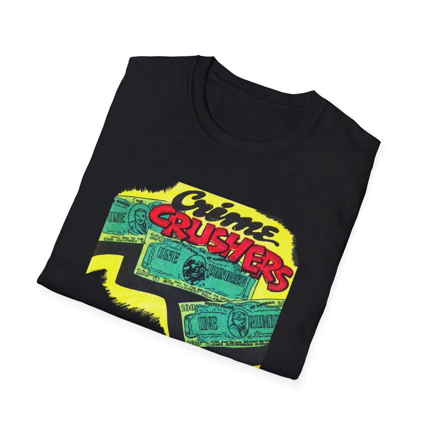 Retro Crime Crushers True Crime T-Shirt - Vintage Style Tee for Mystery Lovers