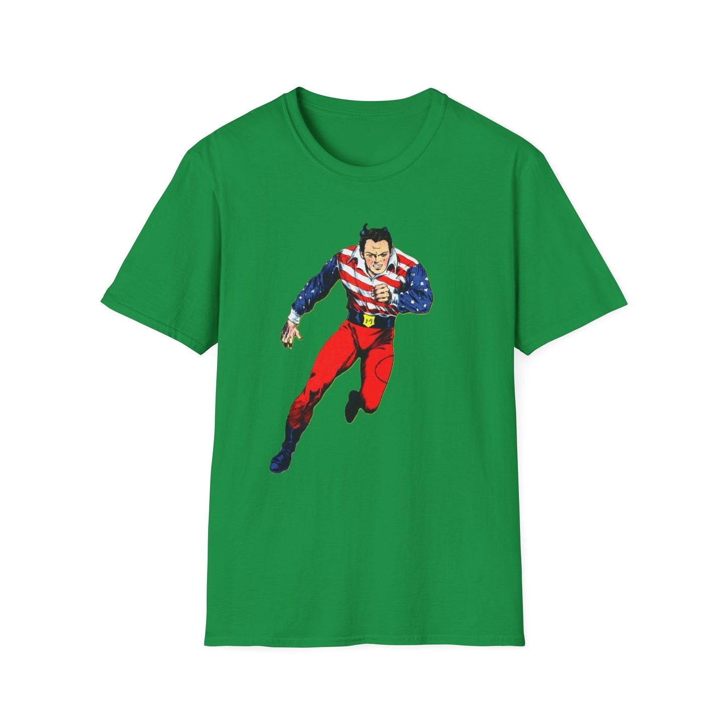 Vintage American Superhero Comic Tee - Nostalgic Graphic T-Shirt