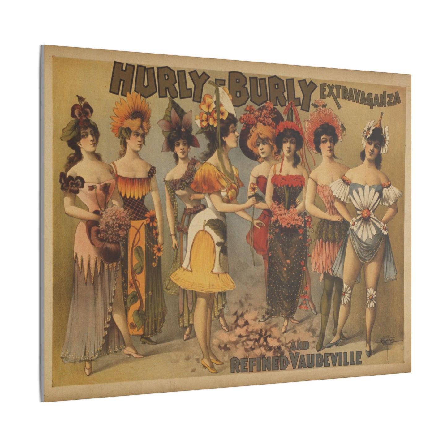 Retro Burlesque Canvas Artwork - Nostalgic Vintage Print