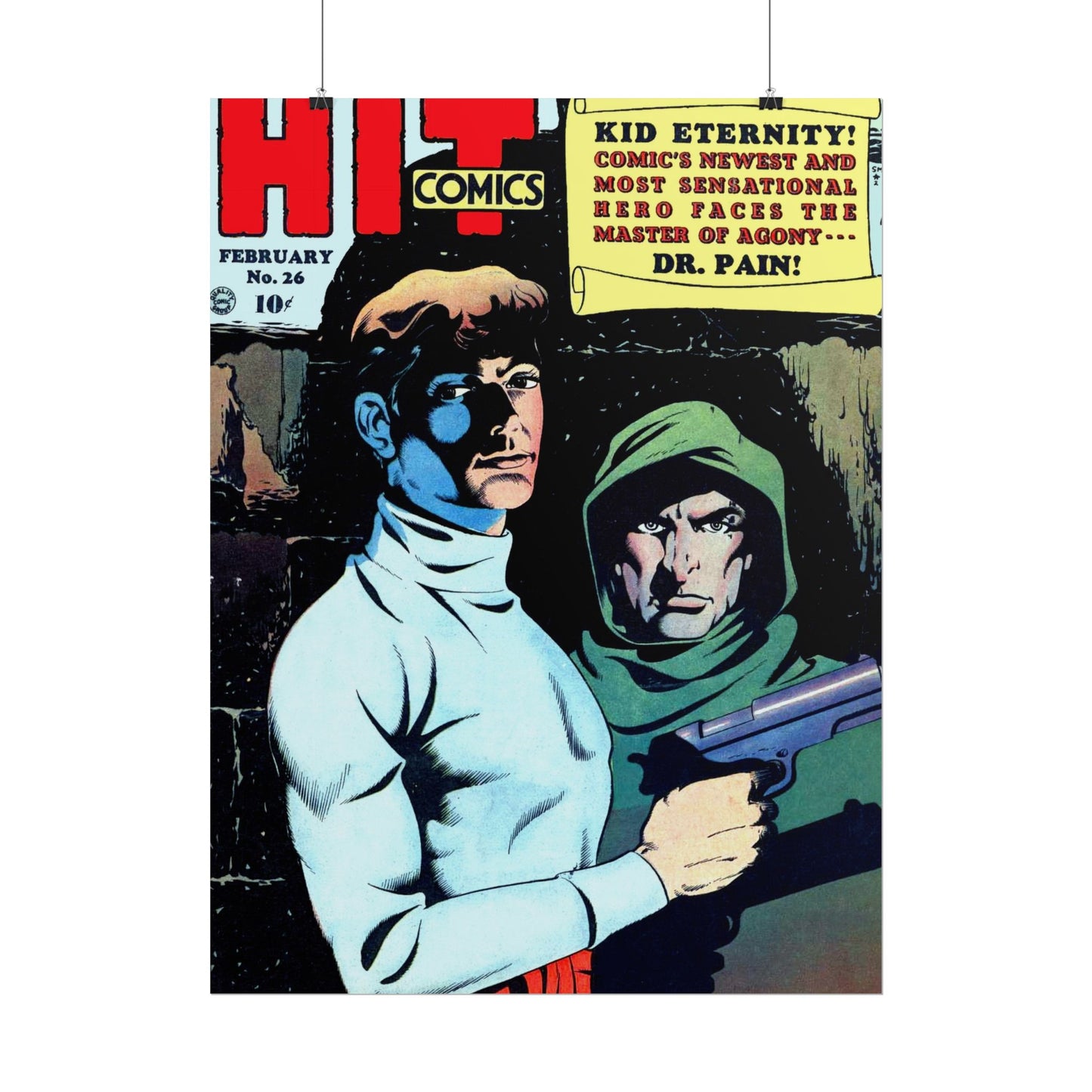 Retro Hit Comics Cover Poster Poster