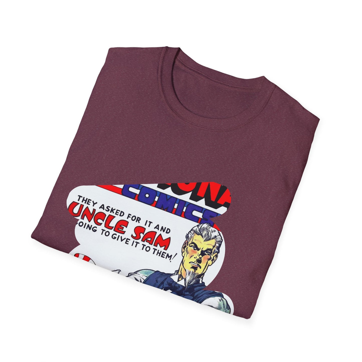 Vintage Comic Book Art Unisex Soft-Style Tee