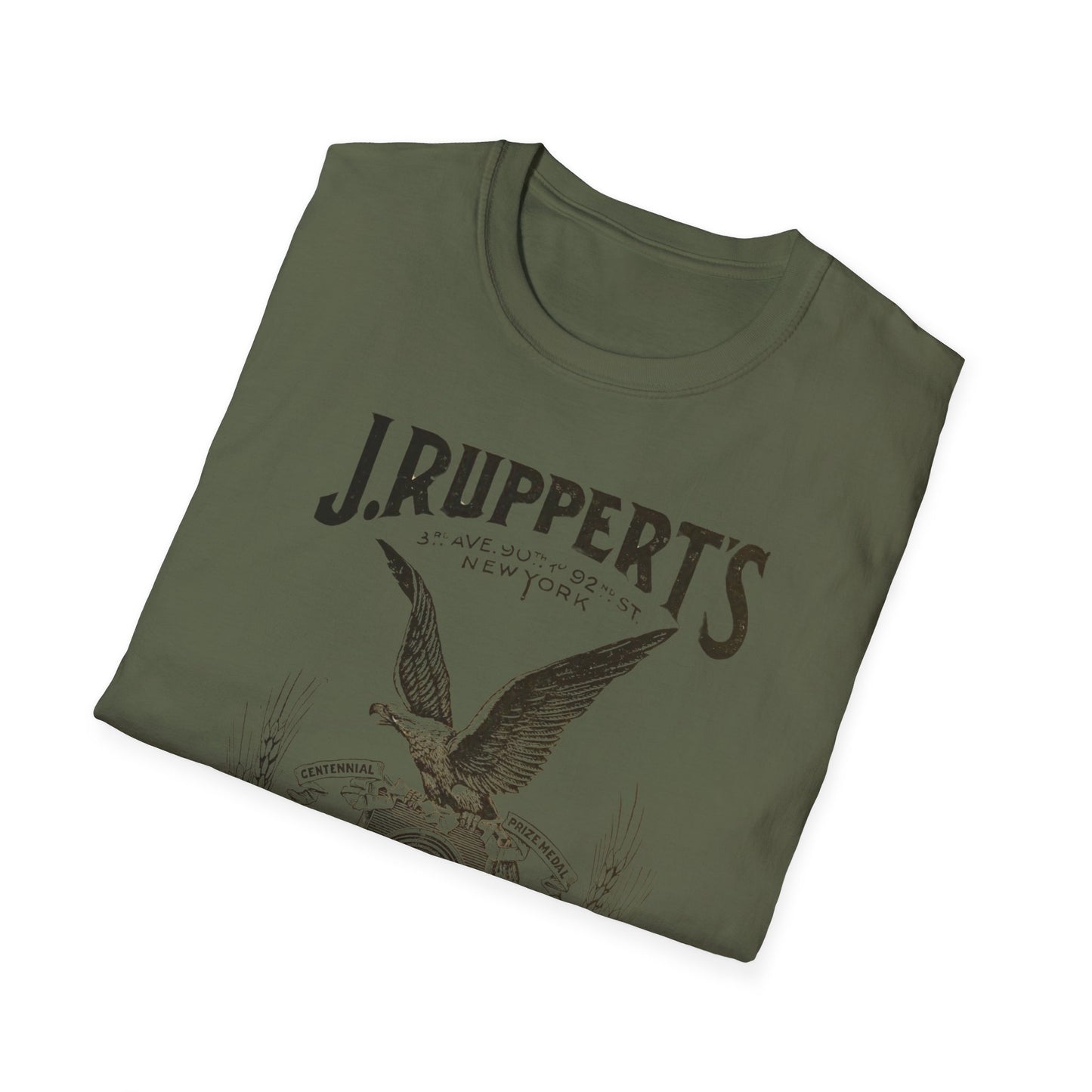 Retro Vintage J Rupperts Brewery T-Shirt - 100% Cotton Classic Fit for Beer Lovers