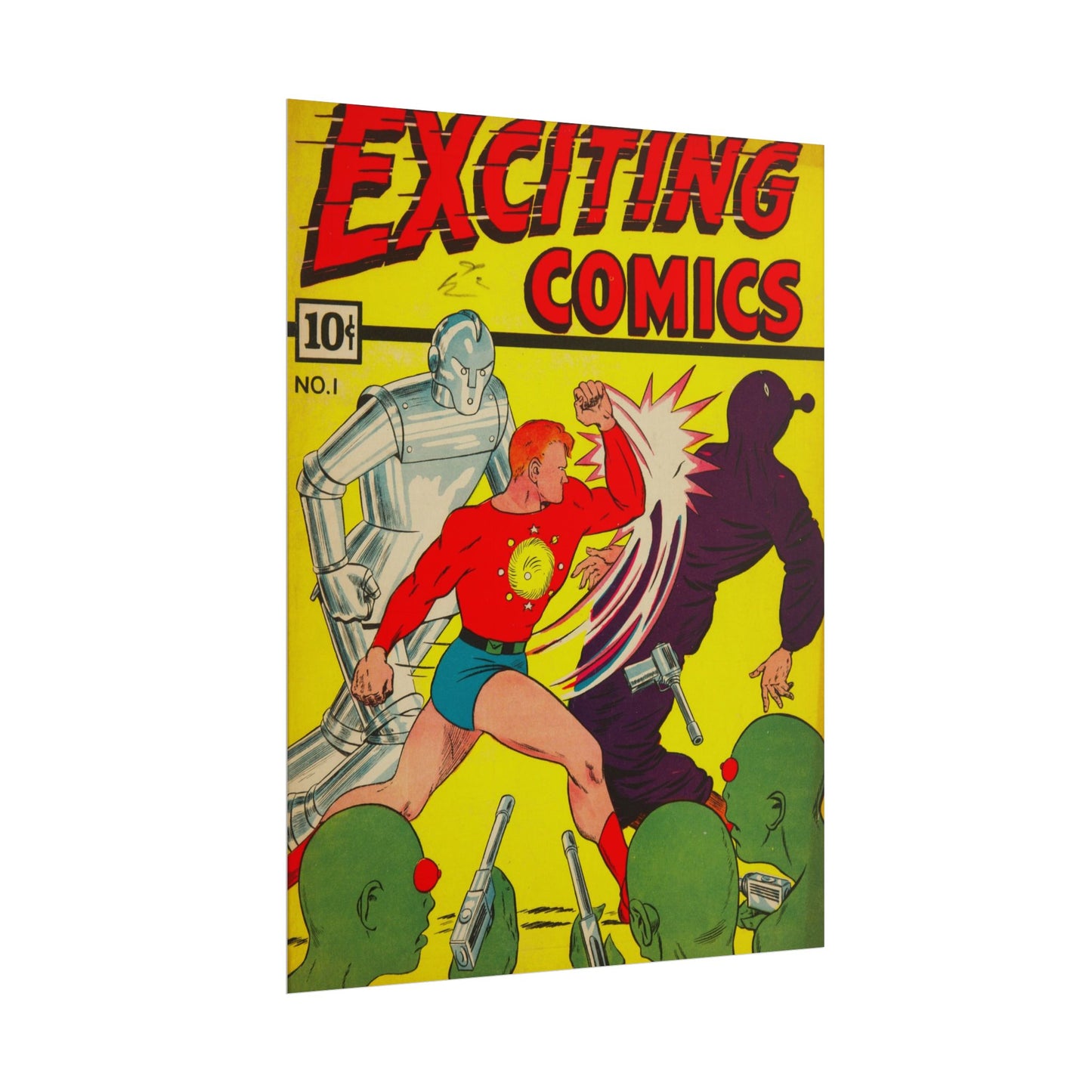 Exciting Comics Rolled Poster Print