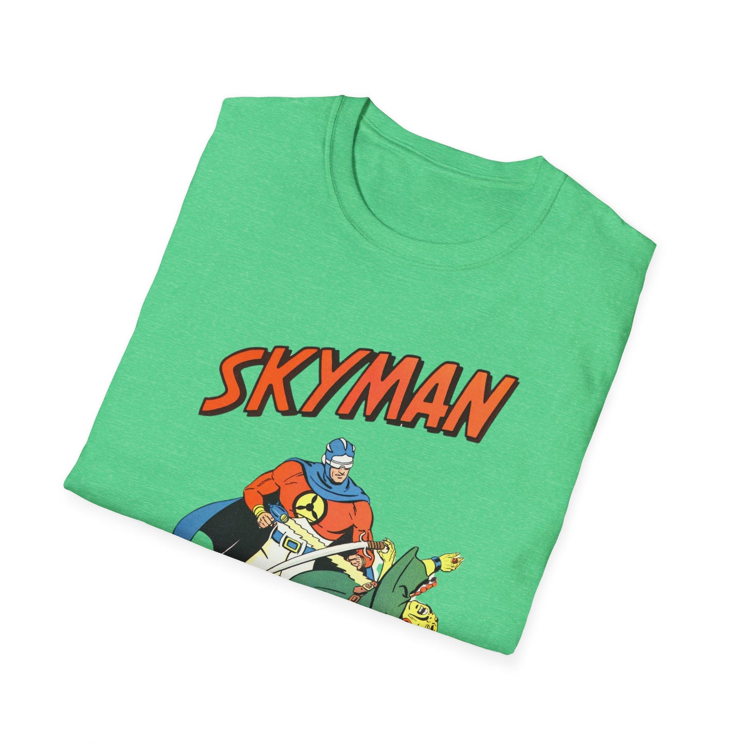 Vintage Comic T-Shirt: 100% Cotton Skyman Graphic Tee for Nostalgic Comic Fans