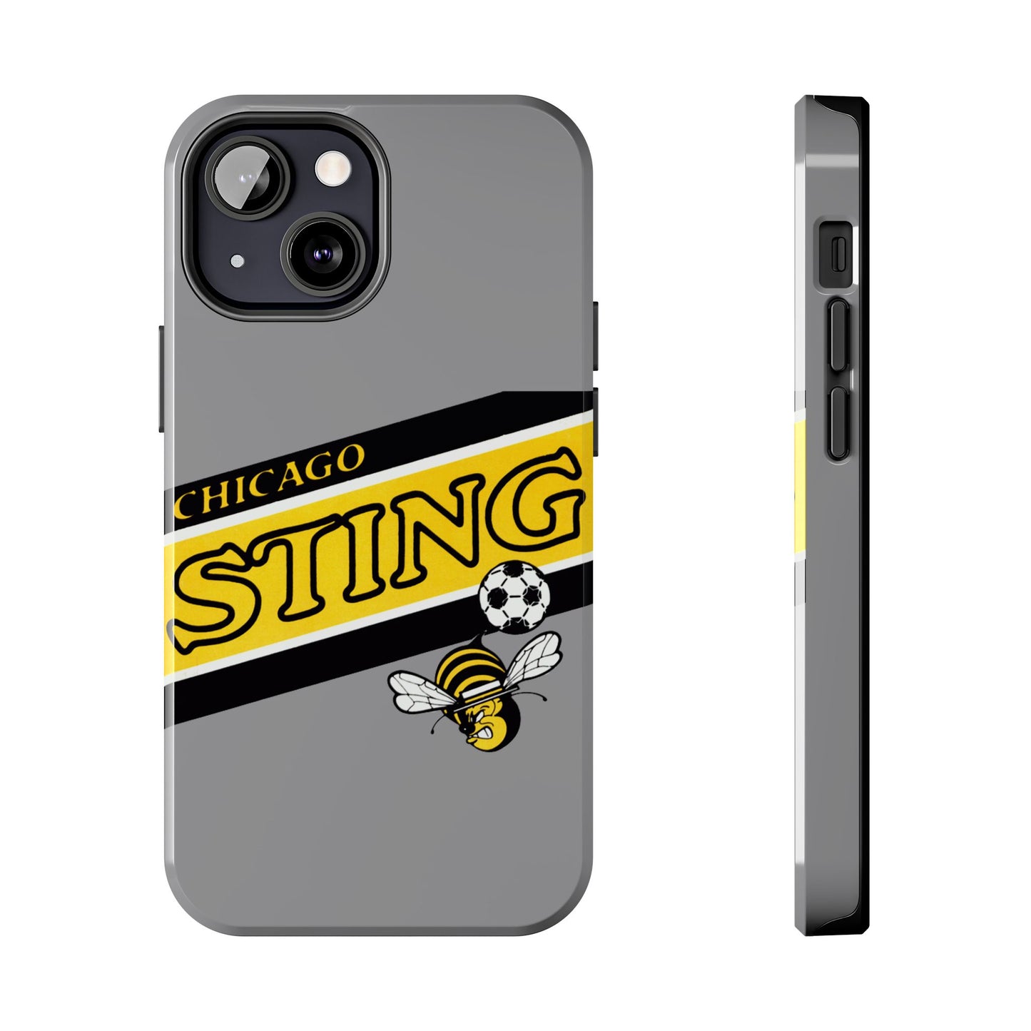 Vintage Chicago Sting Soccer Team Logo Durable Phone Cases - Old School Male 