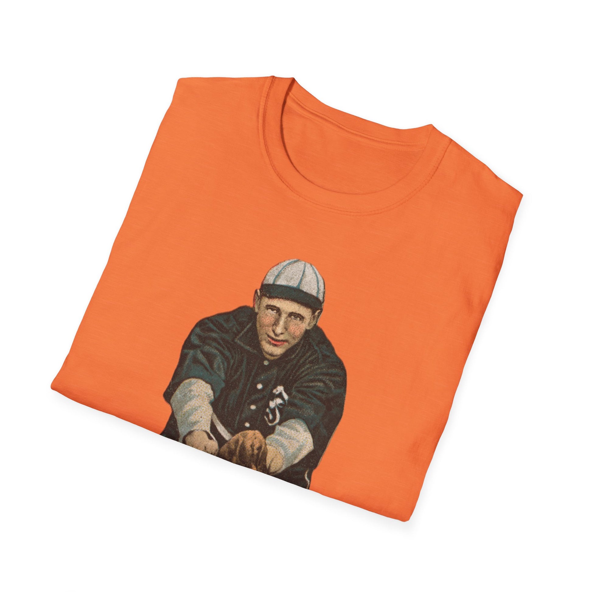 Retro Baseball Infielder Tee - Old School Male 