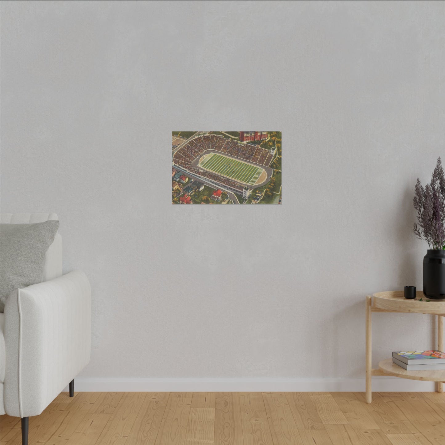 Aerial Canvas Art - West Virginia Mountaineer Football Stadium Print