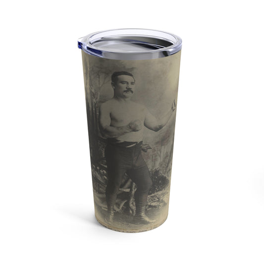 Tumbler Mug - Old School Boxer Photo Design - Old School Male 