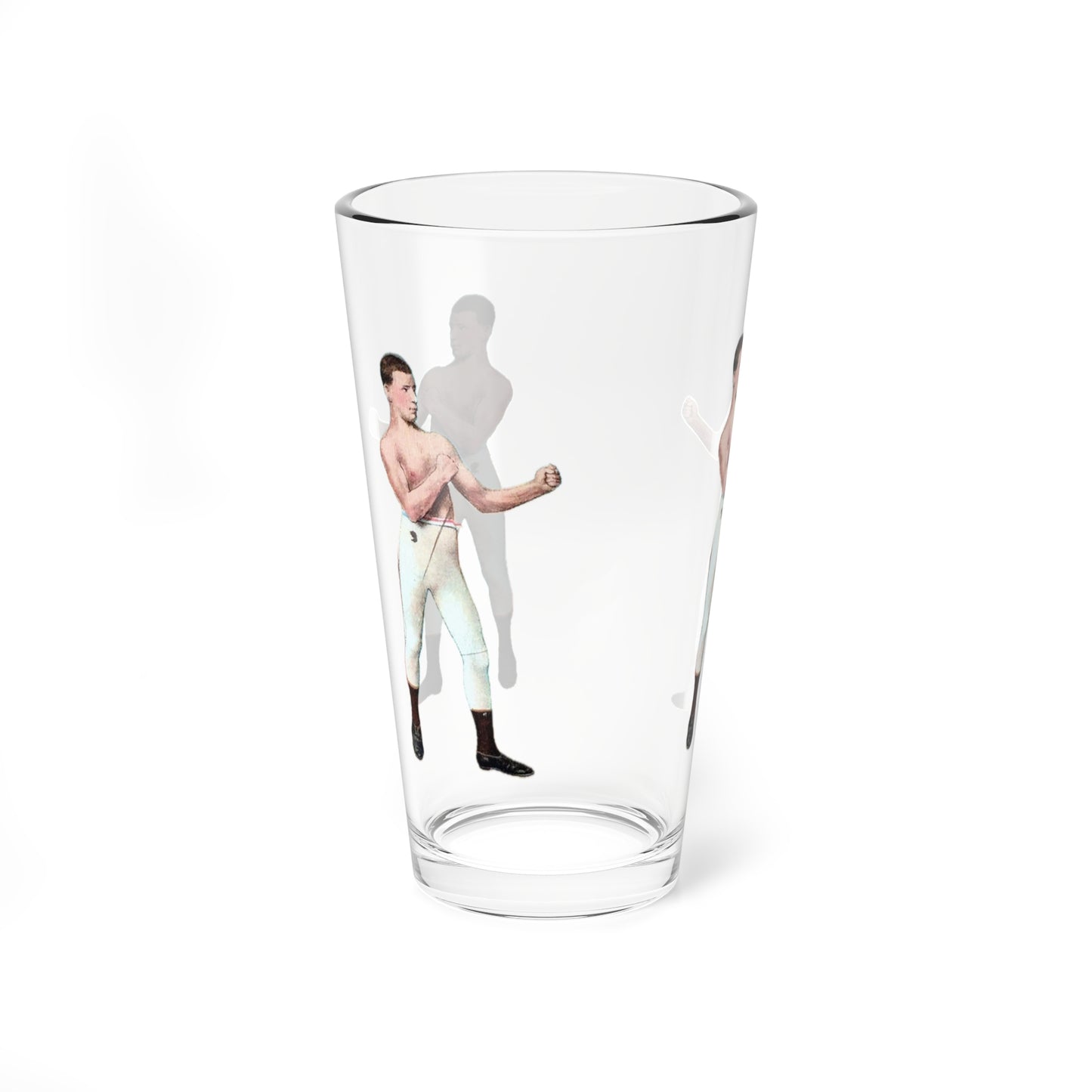 Retro Boxing Champion Pint Glass