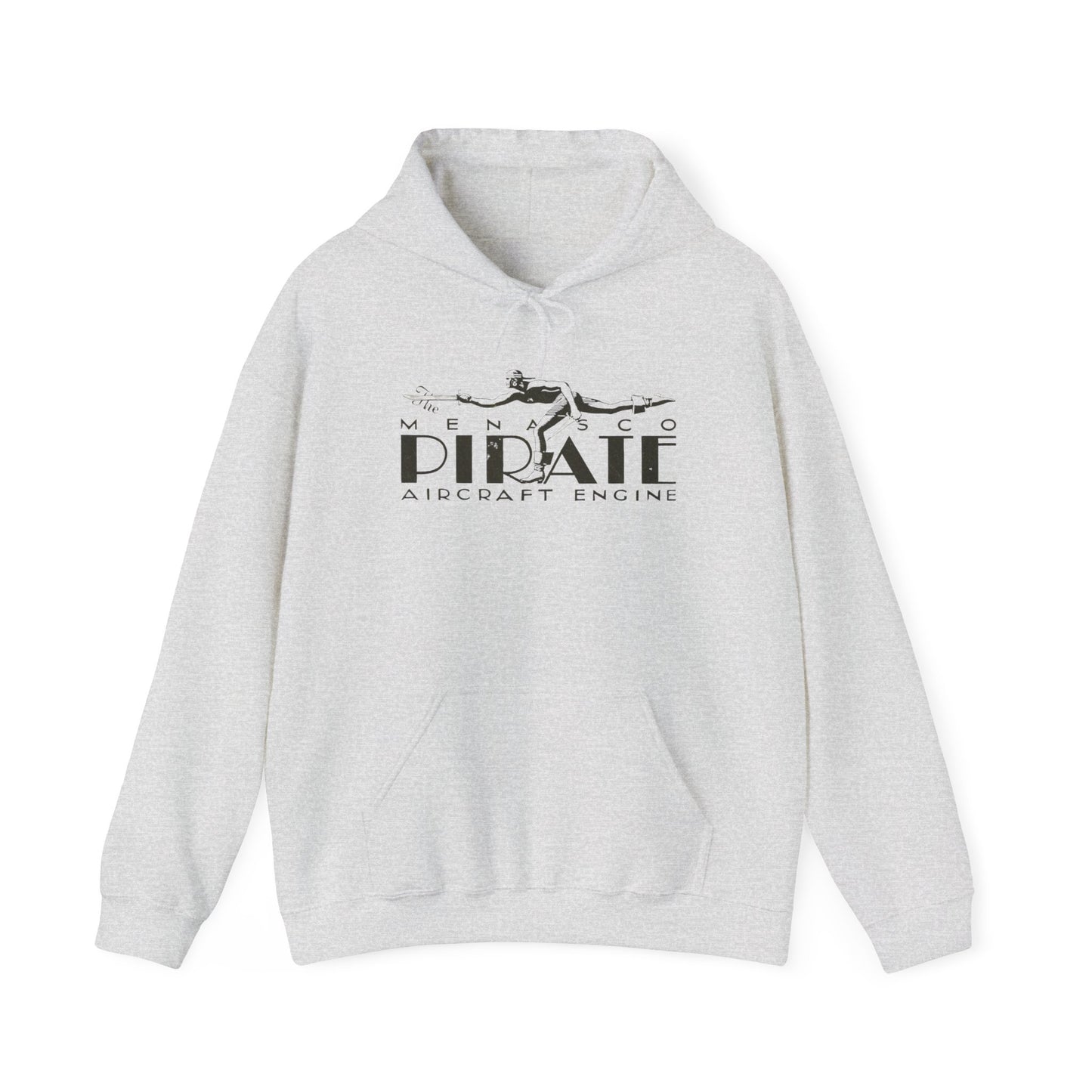 Pirate Aircraft Engines Hoodie - Cozy Unisex Sweatshirt with Kangaroo Pouch & Adjustable Hood