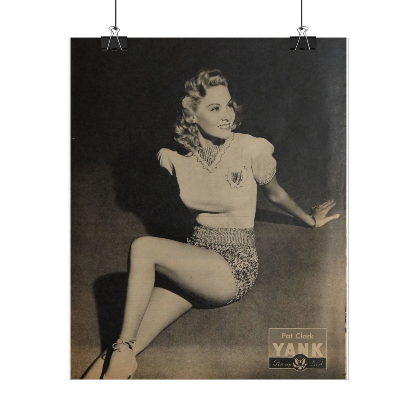 Pin Up Girl Pat Clark Rolled Poster