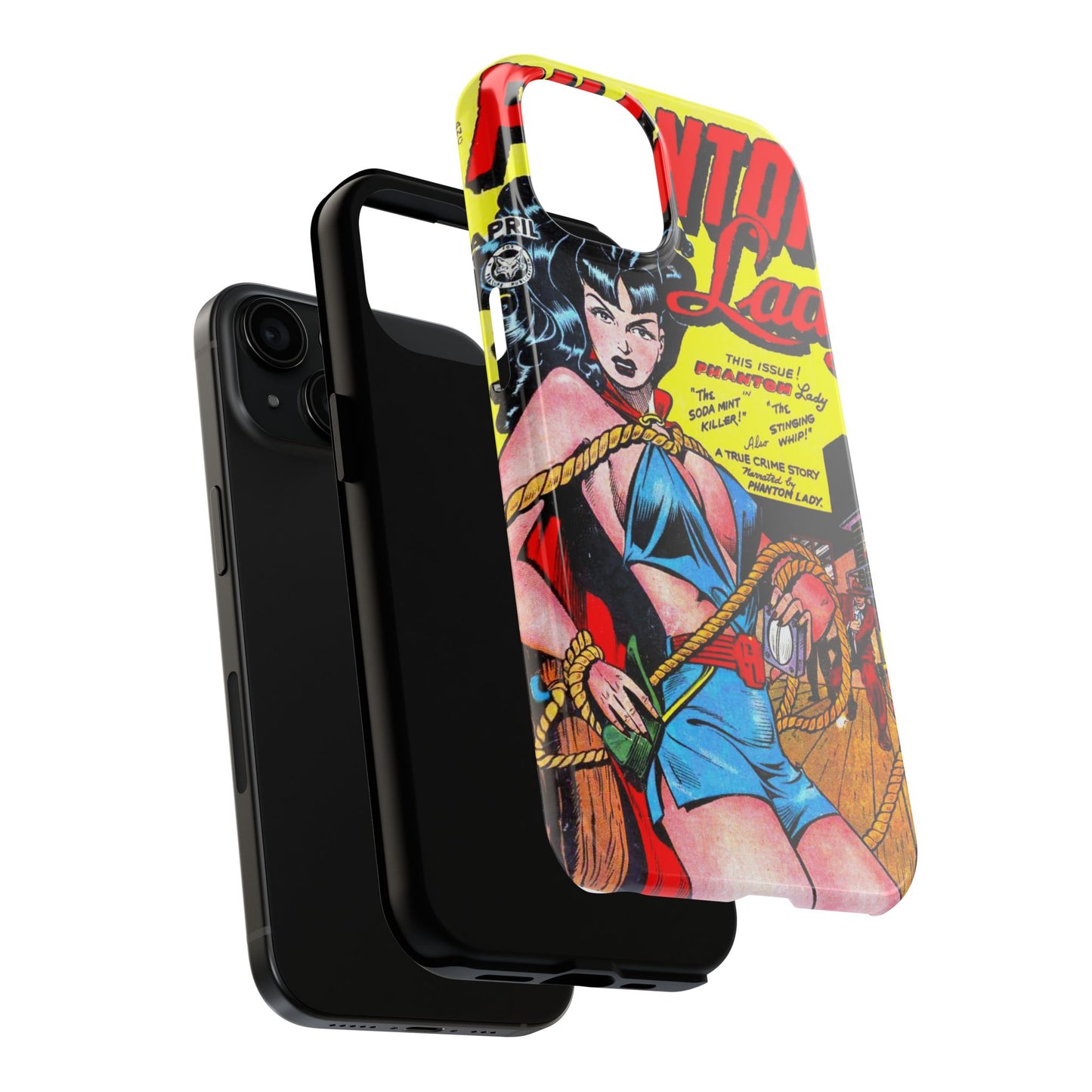 Vintage Phantom Lady Comic Book Phone Cover