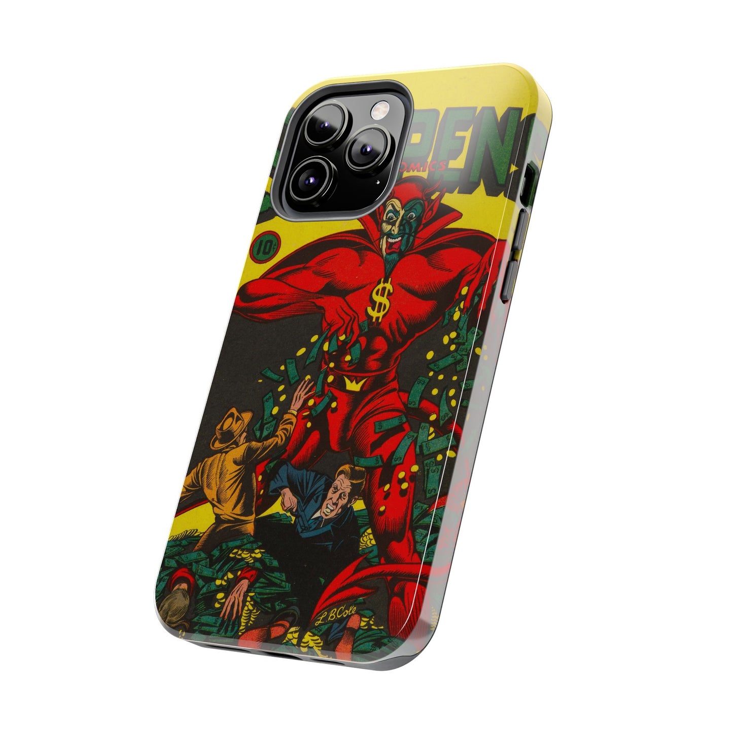 Retro Suspense Comics Phone Case for Tough Protection - Old School Male 