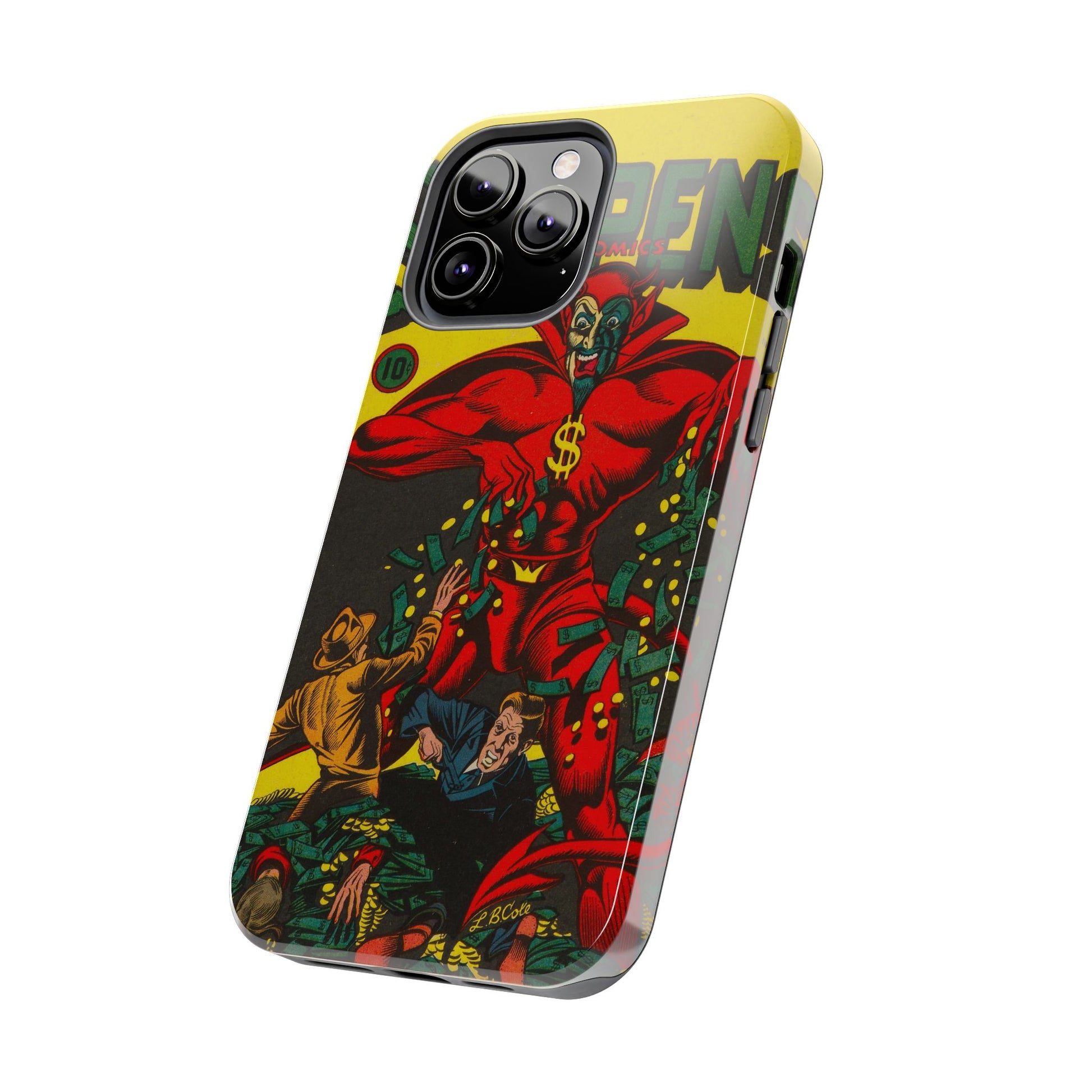 Retro Suspense Comics Phone Case for Tough Protection - Old School Male 