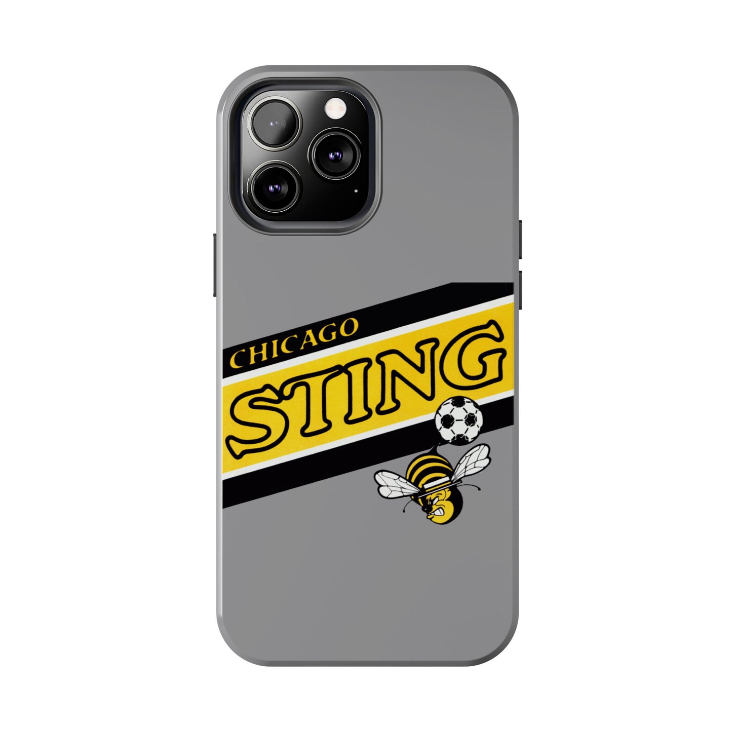 Vintage Chicago Sting Soccer Team Logo Durable Phone Cases - Old School Male 