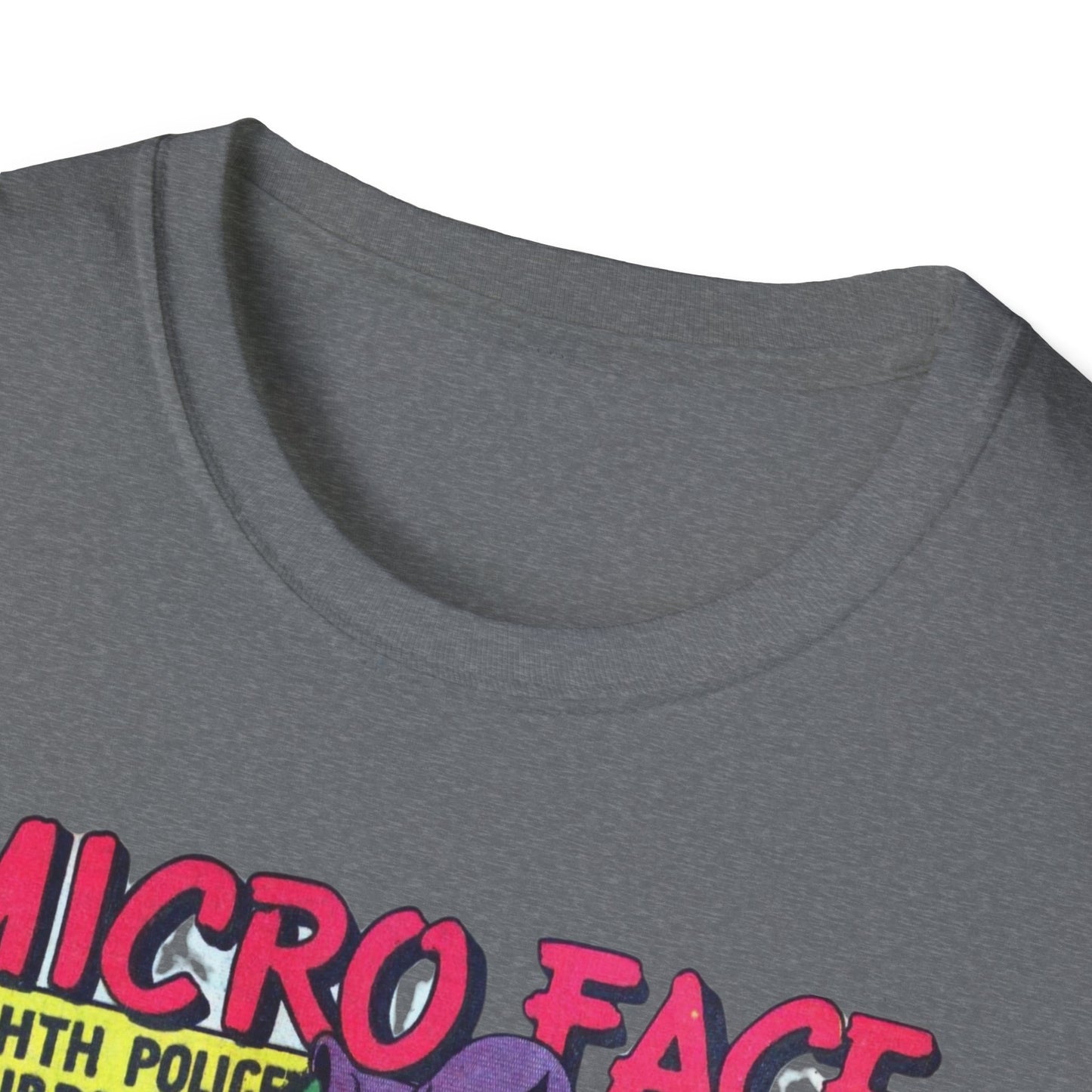 Retro Micro Face Comic Character T-Shirt - Fun Unisex Tee Made With 100% Cotton